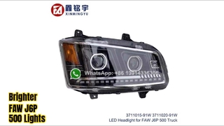 FAW J6P 500 Truck LED Headlight Upgrade High Beam Αντικατάσταση διπλού φακού China Factory